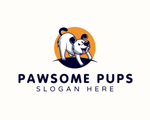 Dog Pup Veterinary logo design