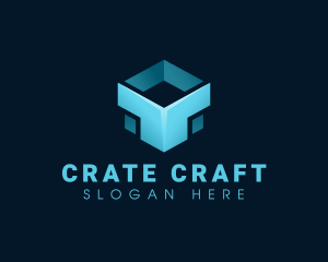 Crate - Digital Cube Software logo design