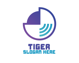 Music Signal Outline Logo