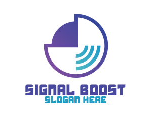 Music Signal Outline logo design