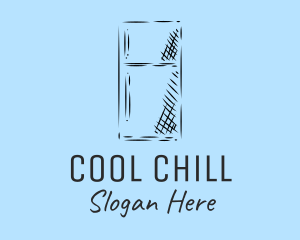 Refrigerator - Kitchen Refrigerator Sketch logo design