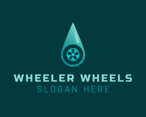 Car Wash Wheel logo design