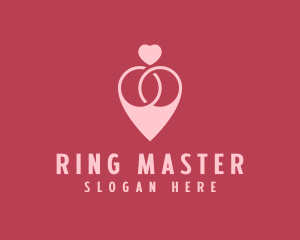 Ring - Couple Ring GPS logo design