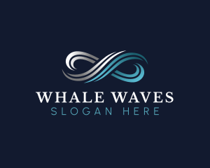 Wave Infinity Loop logo design