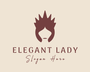 Majestic Crown Lady logo design