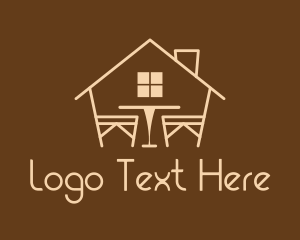 Wooden - Minimalist Furniture House logo design