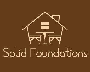 Wood - Minimalist Furniture House logo design