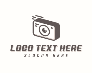 Vlog - Photobooth Camera Studio logo design