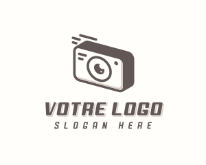 Vlogger - Photobooth Camera Studio logo design