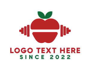 Tropical - Apple Fitness Strength logo design