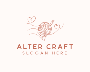 Hand Yarn Crochet logo design