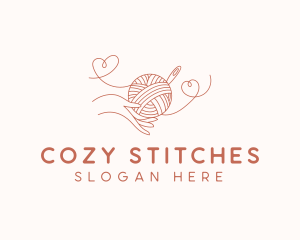 Hand Yarn Crochet logo design