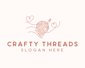 Hand Yarn Crochet logo design