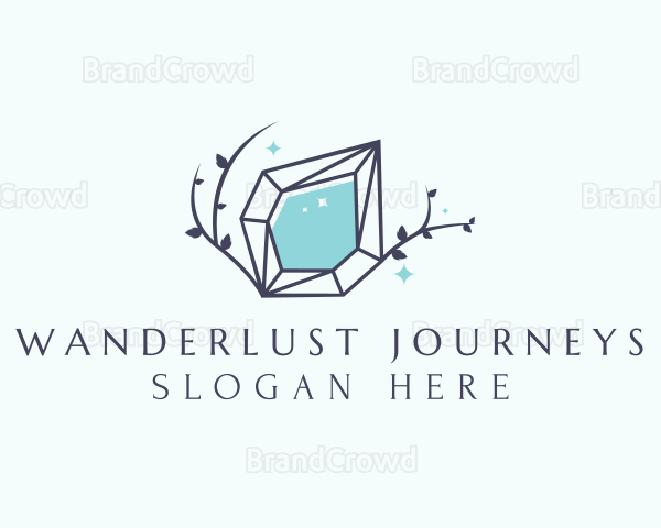 Nature Crystal Diamond Logo