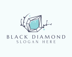 Nature Crystal Diamond logo design