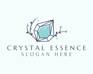 Nature Crystal Diamond logo design