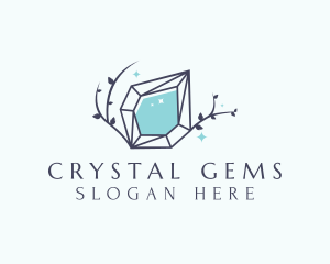 Nature Crystal Diamond logo design