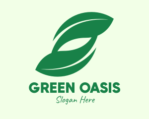 Green Eco Leaves logo design