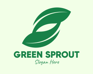 Green Eco Leaves logo design