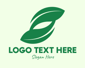 Spa - Green Eco Leaves logo design