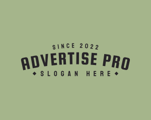 Advertisement - Hipster Apparel Startup logo design