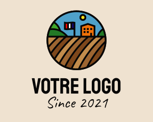 Environment Friendly - France Flag Ranch logo design
