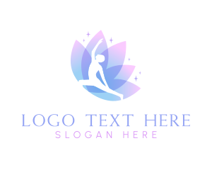 Meditation - Lotus Yoga Wellness logo design