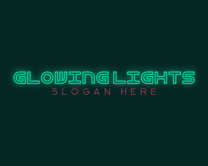 Nightclub Neon Glow logo design