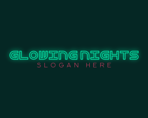 Nightclub Neon Glow logo design