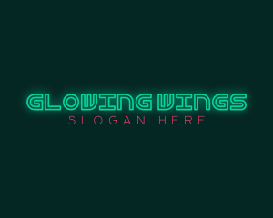 Nightclub Neon Glow logo design