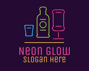 Neon - Nightclub Bar Neon Lights logo design