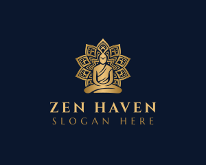 Buddha - Zen Yoga Fitness logo design