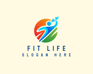 Lifting Fitness Gym logo design