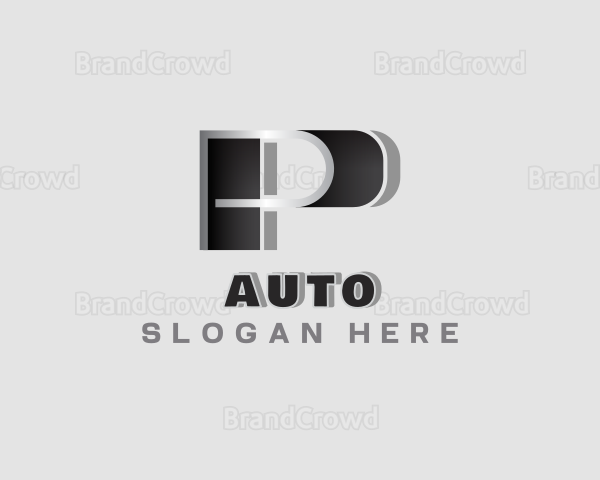 Industrial Metalwork Letter P Logo