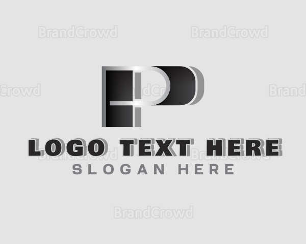 Industrial Metalwork Letter P Logo