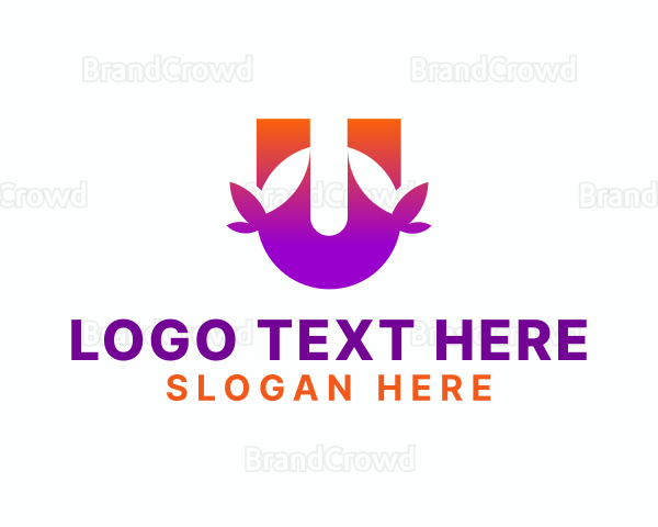 Gradient App Letter U Logo