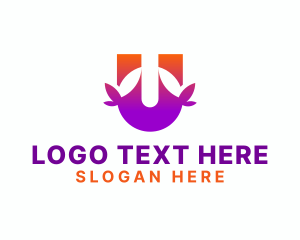 App - Gradient App Letter U logo design