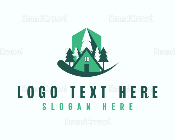 Cabin Forest Tree Logo