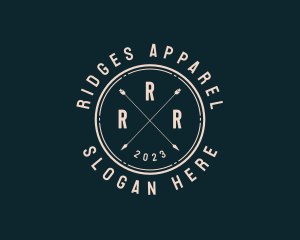 Hipster Apparel Badge logo design