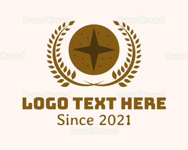 Star Bread Wheat Wreath Logo