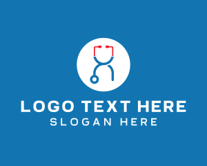 Line - Medical Stethoscope Letter X logo design