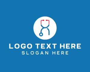 Nurse - Medical Stethoscope Letter X logo design