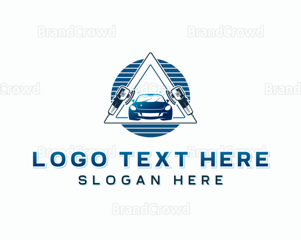 Car Sedan Buffing Logo