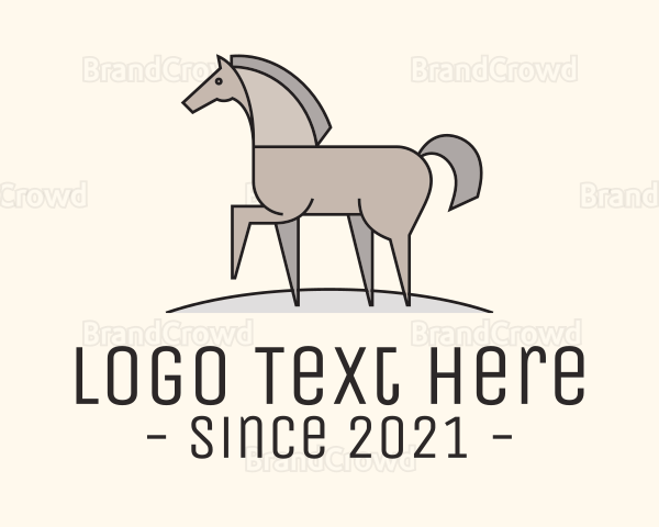 Prancing Equestrian Horse Logo