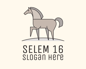Prancing Equestrian Horse Logo