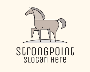 Prancing Equestrian Horse Logo