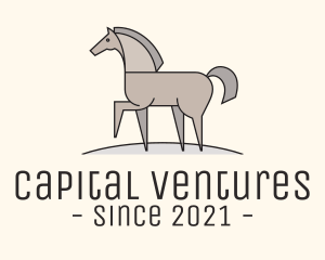 Capital - Prancing Equestrian Horse logo design