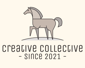 Prancing Equestrian Horse logo design