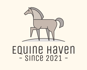 Stable - Prancing Equestrian Horse logo design