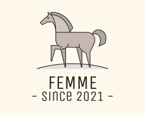 Prancing Equestrian Horse logo design